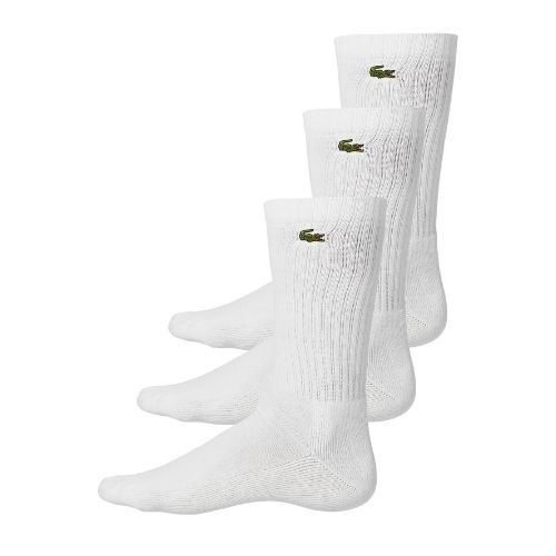 Billede af Lacoste Sport High-Cut Sokker 3-Pak White hos Padelshoppen.com